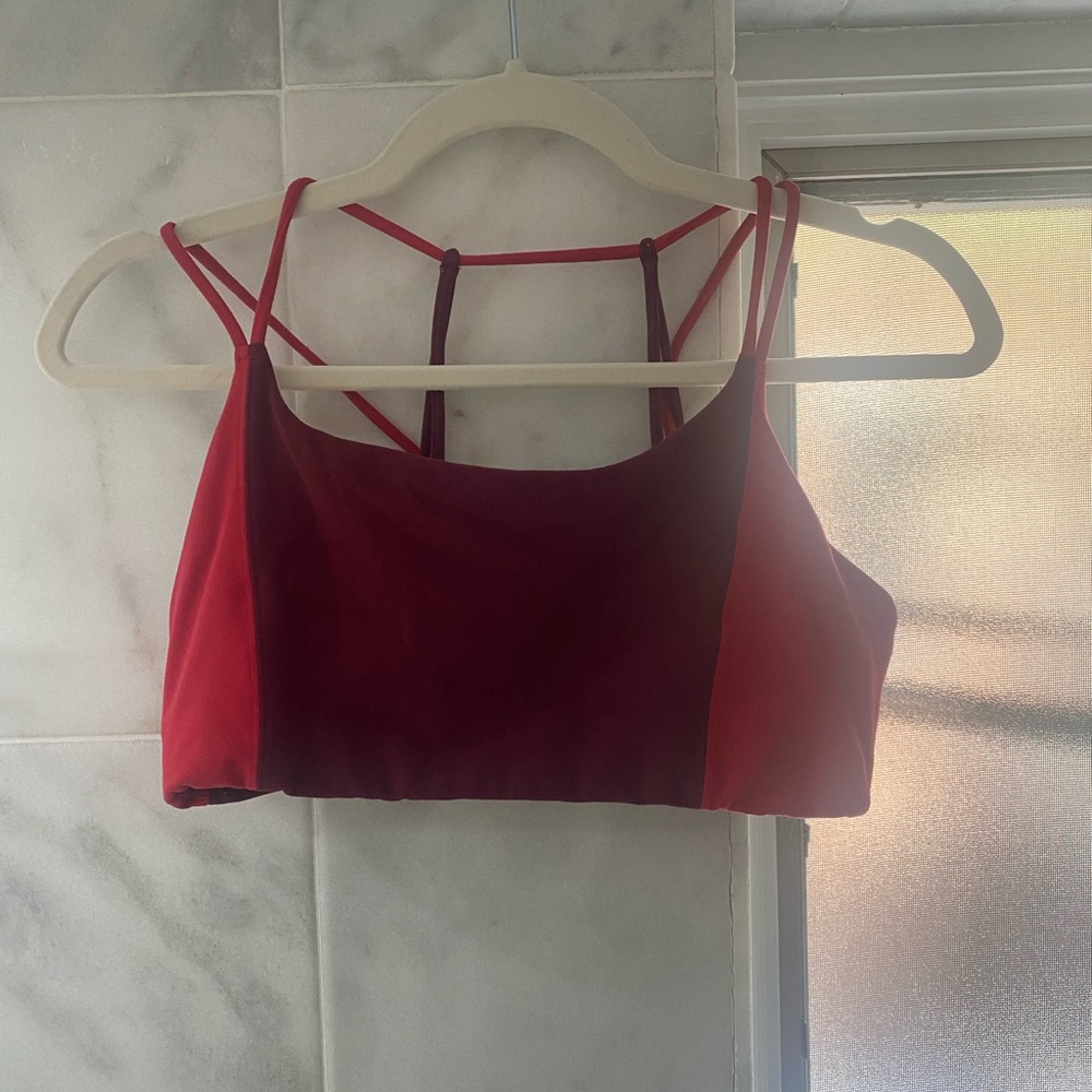 Athleta cross back colorblock sports bra
